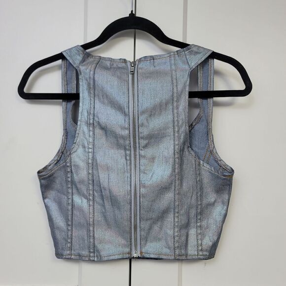 I.AM.GIA metallic corset top, xs - Picture 7 of 9